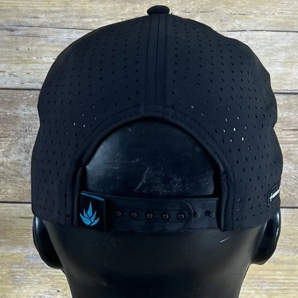 The Heartbeat‎ Brand Dios Azul Tequila Black Snapback Hat Perforated Performance